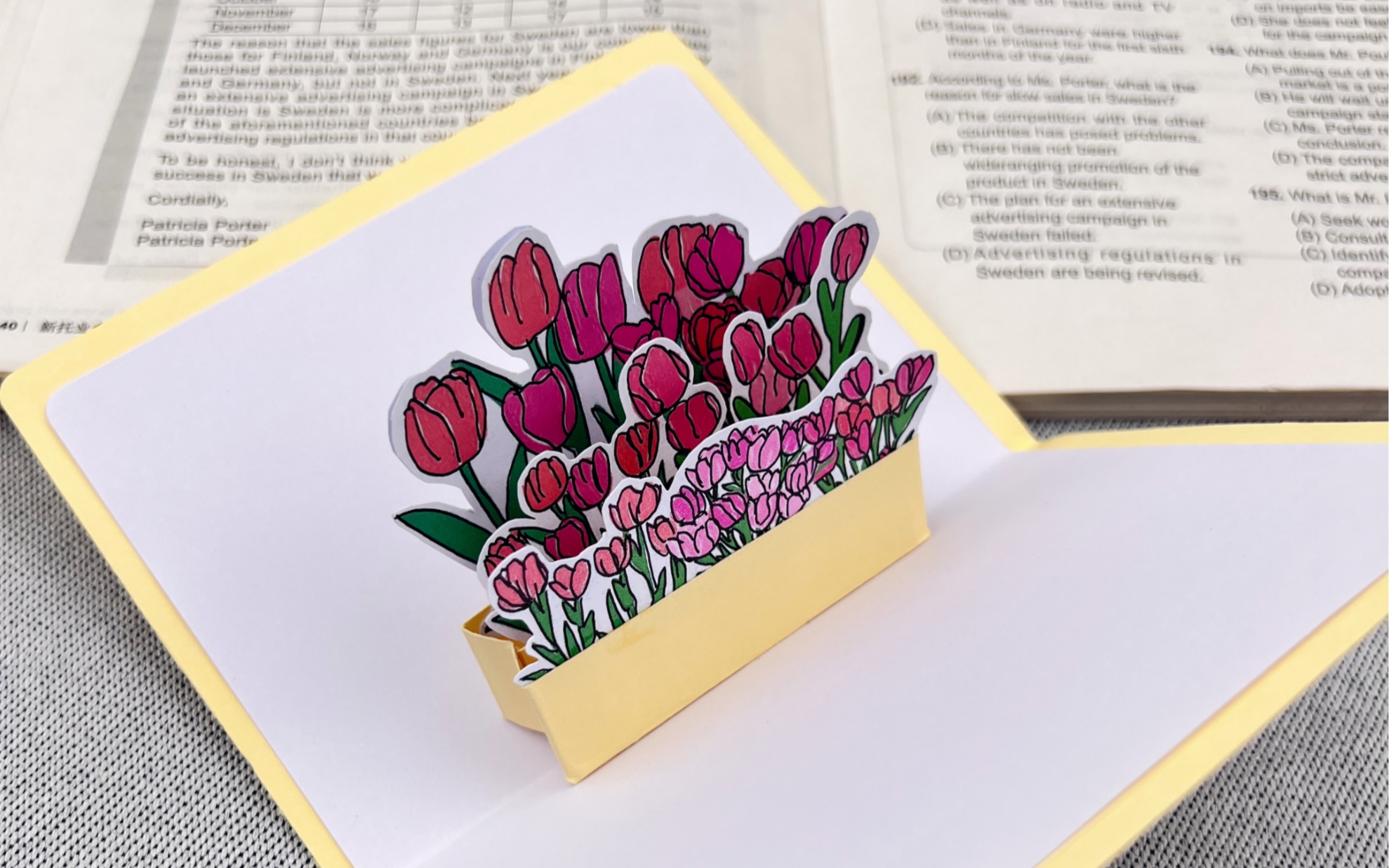 简单好看的立体机关贺卡 送老师不错吧