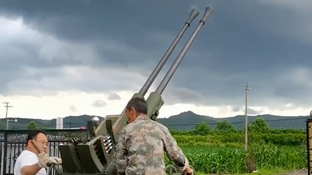 [图]#人工增雨 #人工降雨 #高射炮 #人影作业 #