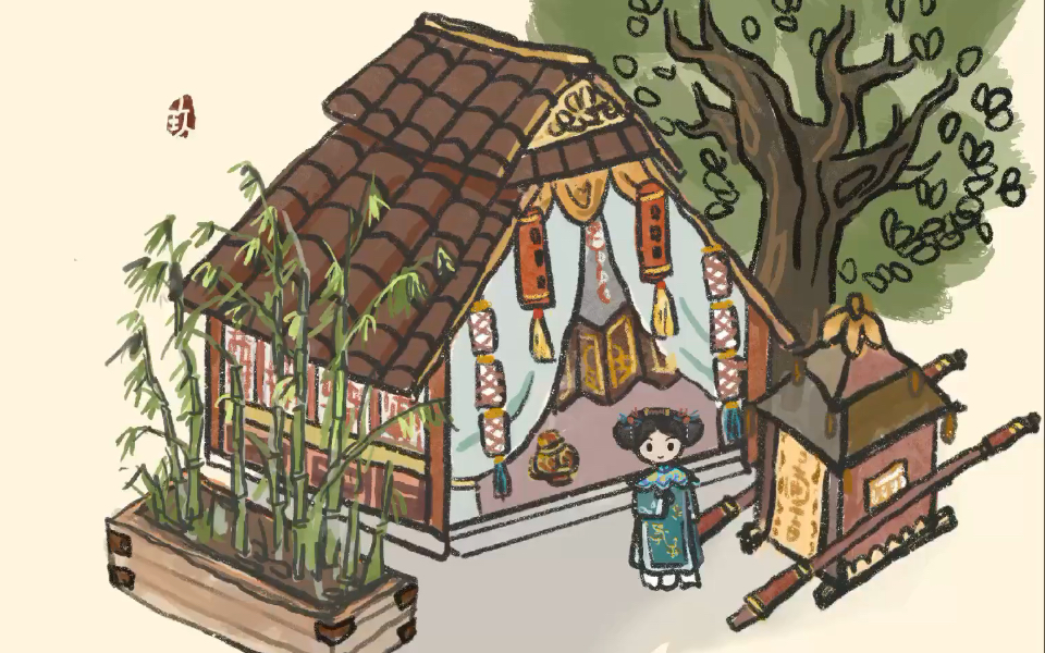 【江南百景图】同人 绘画 过程