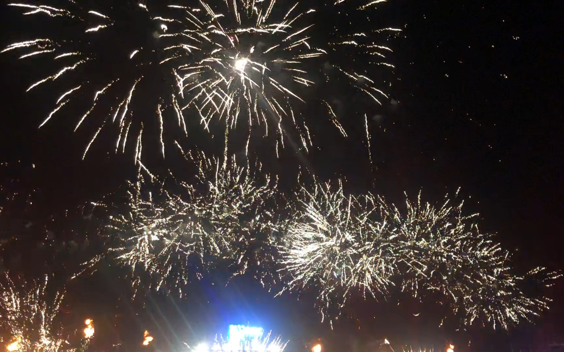 武汉花博汇的烟花～真美