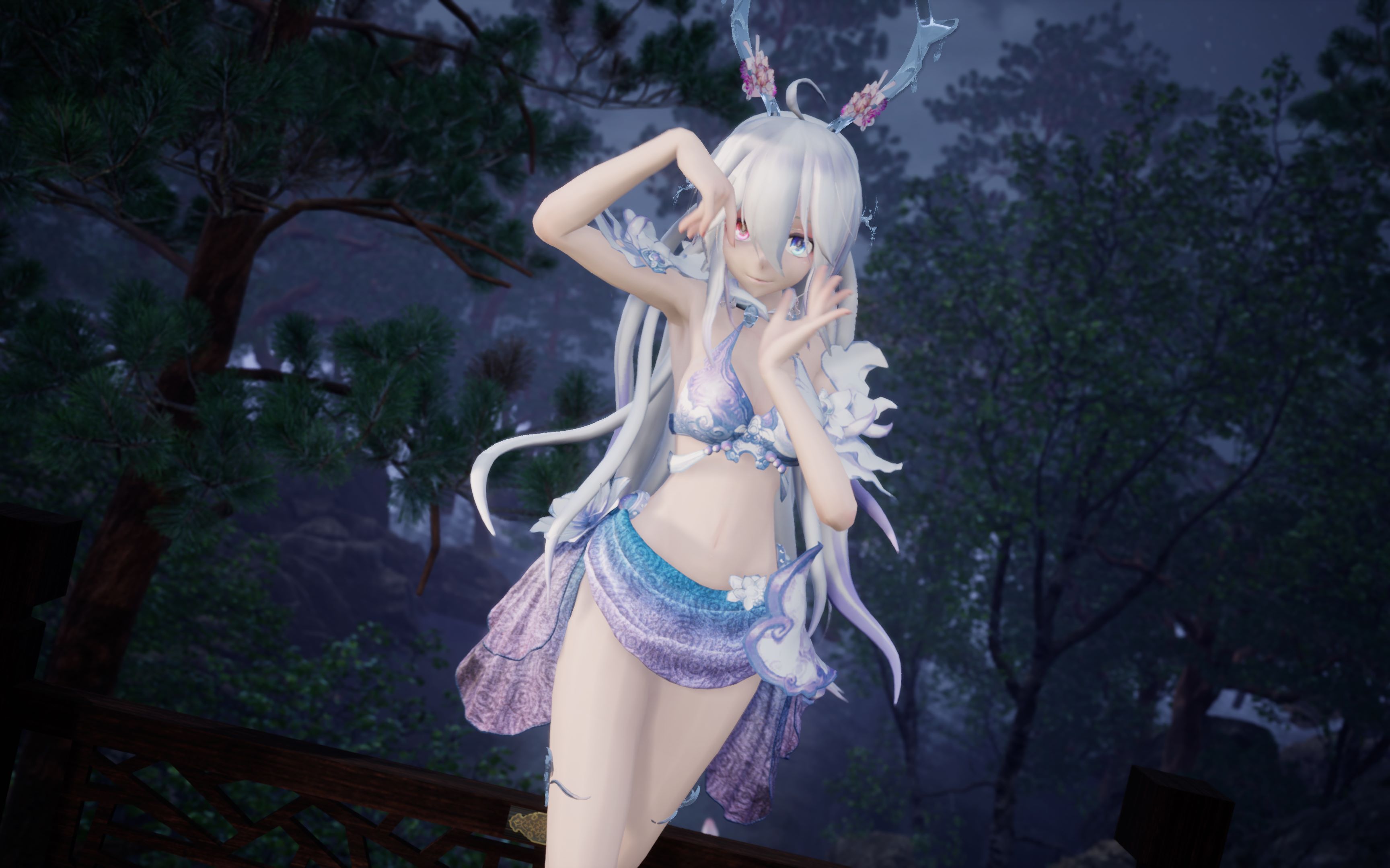 【九天仙女下凡尘】沏一壶月色,与君共饮 龙女弱音【虚幻引擎·写实