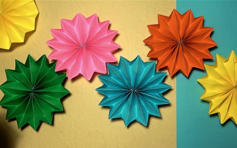 【折纸教程】一款超级简单的玩具 齿轮_哔哩哔哩 (゜-゜)つロ 干杯