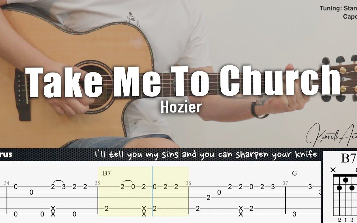 [图]Take Me To Church-Hozier谱子加歌词，轻松将奥斯卡名曲收入囊中