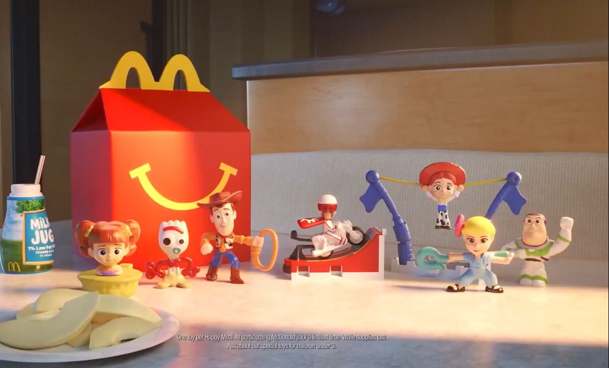 【玩具总动员4】麦当劳开心儿童餐广告(中字)