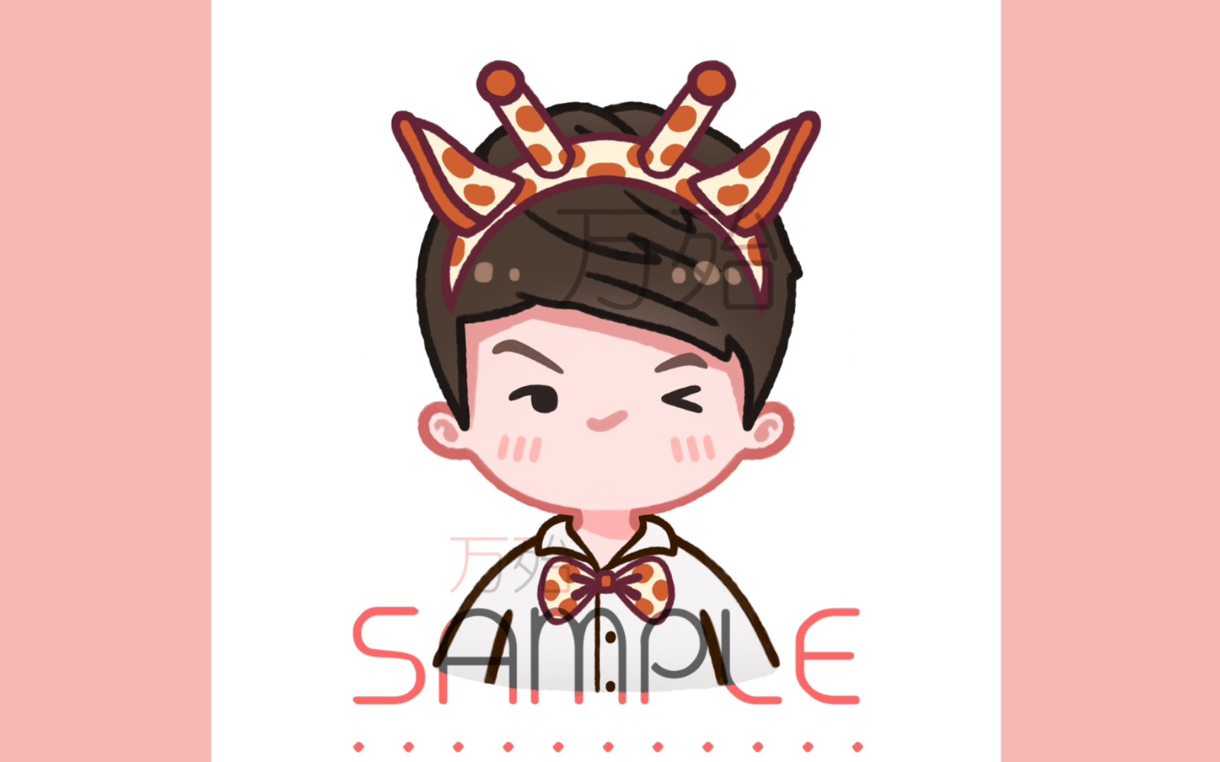 活动作品板绘runningman李光洙q版小头像绘画过程