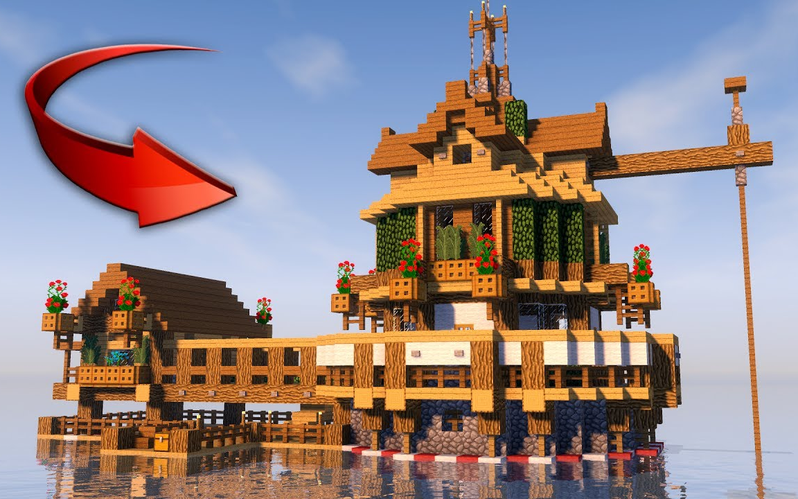 [图]【我的世界】水上的生存房子 - SURVIVAL HOUSE IN MINECRAFT on the Water! - 建筑教程