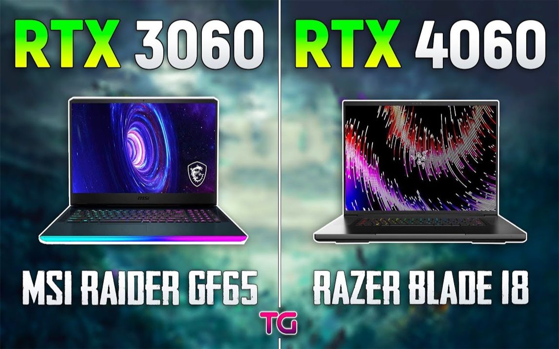 rtx 3060 6g(移动端)vs rtx 4060 8g(移动端) 笔记本显卡对比(1080p