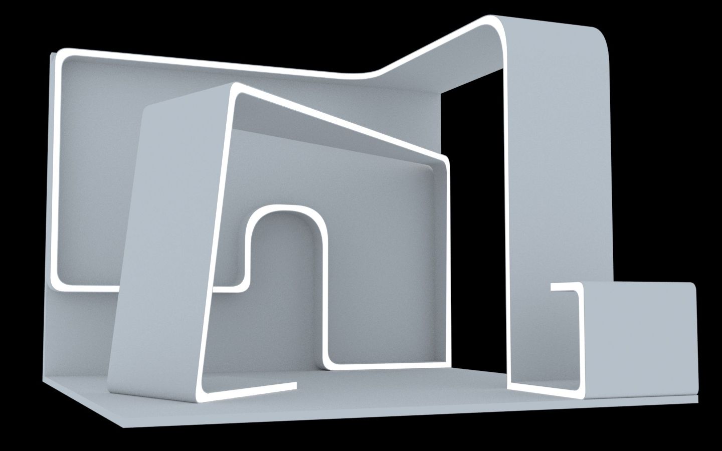 3d建模展台设计