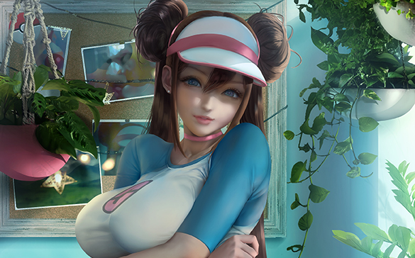 sakimichan绘画过程 鸣依