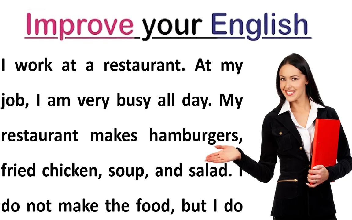 improve your english 改善你的英语 01 英语阅读练习哔哩哔哩bilibili