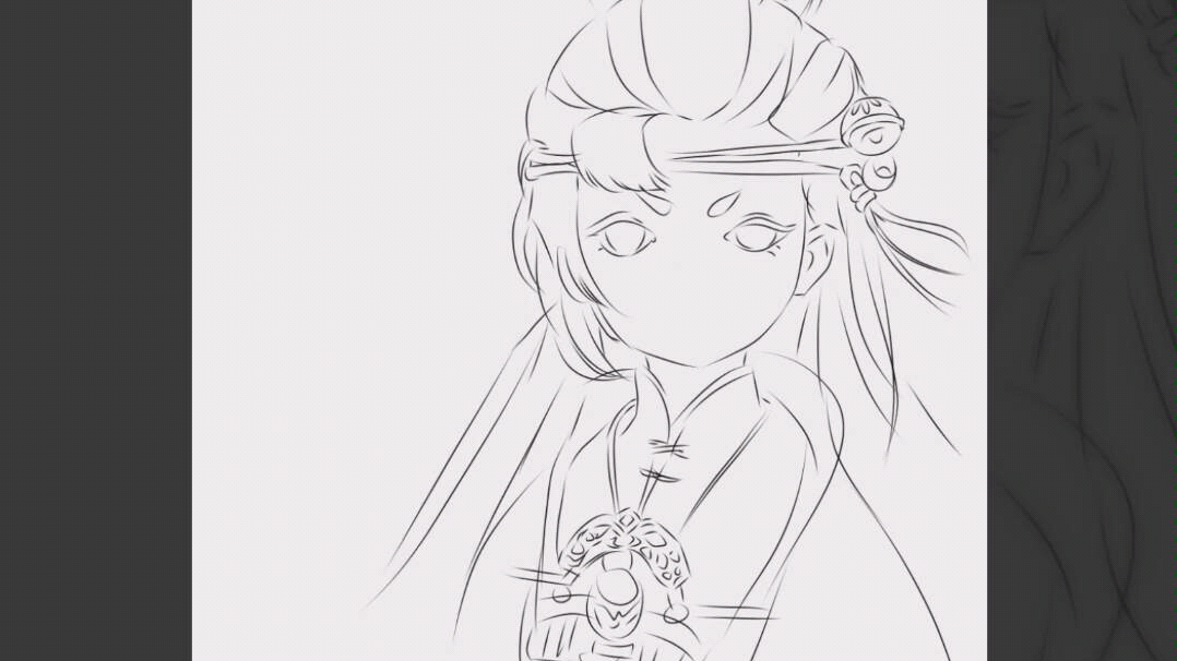 一梦江湖# #绘画#太阴云梦小沧沧_哔哩哔哩_bilibili