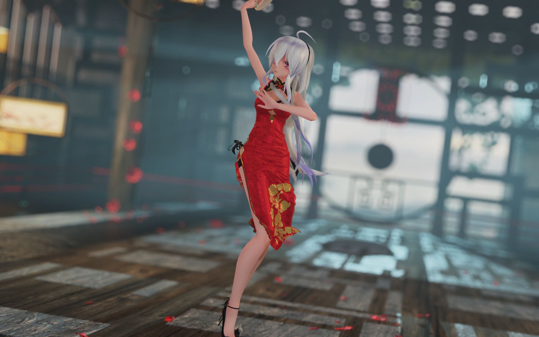 【4k|布料】旗袍弱音 千里邀月