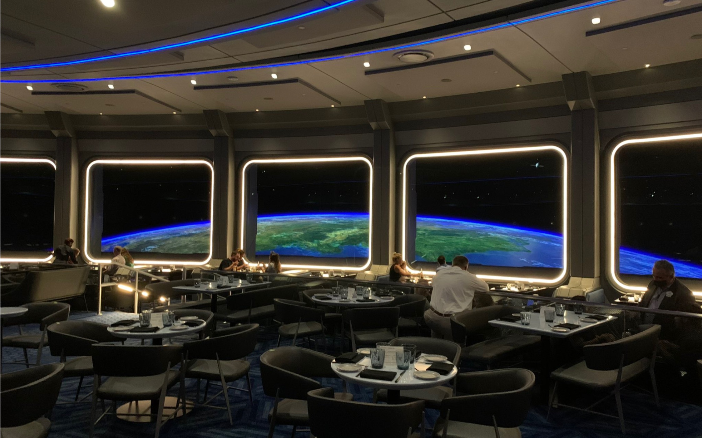 奥兰多epcot乐园太空220餐厅space220restaurant全程体验