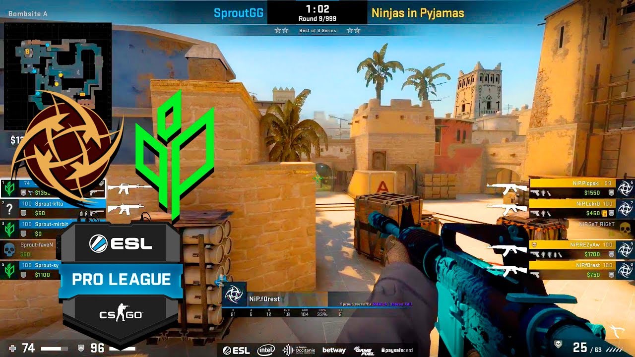 [图]【CSGO】COMEBACK!! - NIP vs Sprout - ESL Pro League Relegation - BEST MOMENTS | C