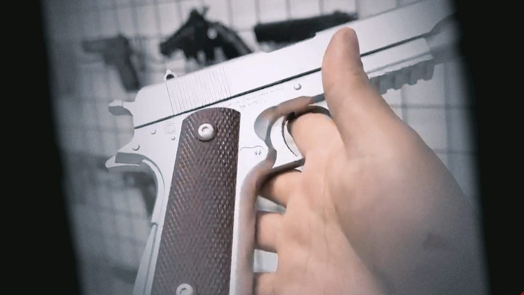 经典银色牛头1911 颜值一百昏