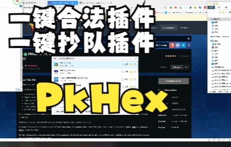 [宝可梦]剑/盾/朱/紫 Pkhex一键合法插件 下载 安装 简单功能使用单机游戏热门视频