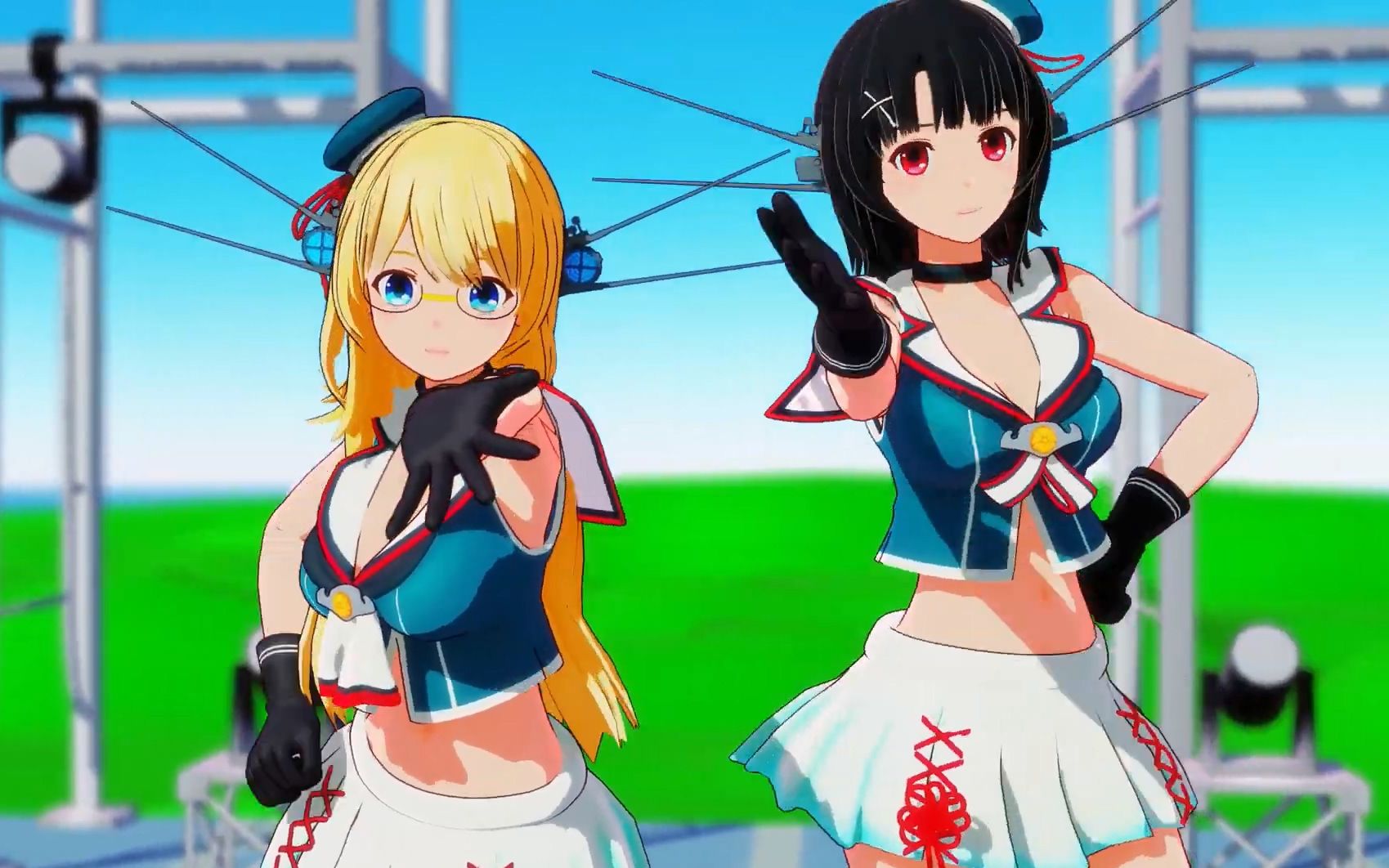 【mmd舰c】 高雄&爱宕(改変) viva happy!