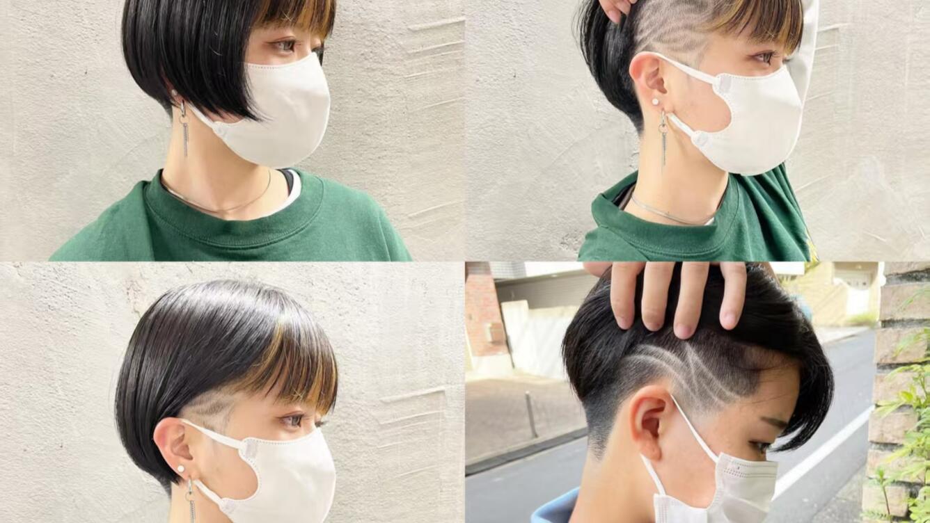 靓妹剪短发剃锅盖头剃光头全过程_哔哩哔哩_bilibili