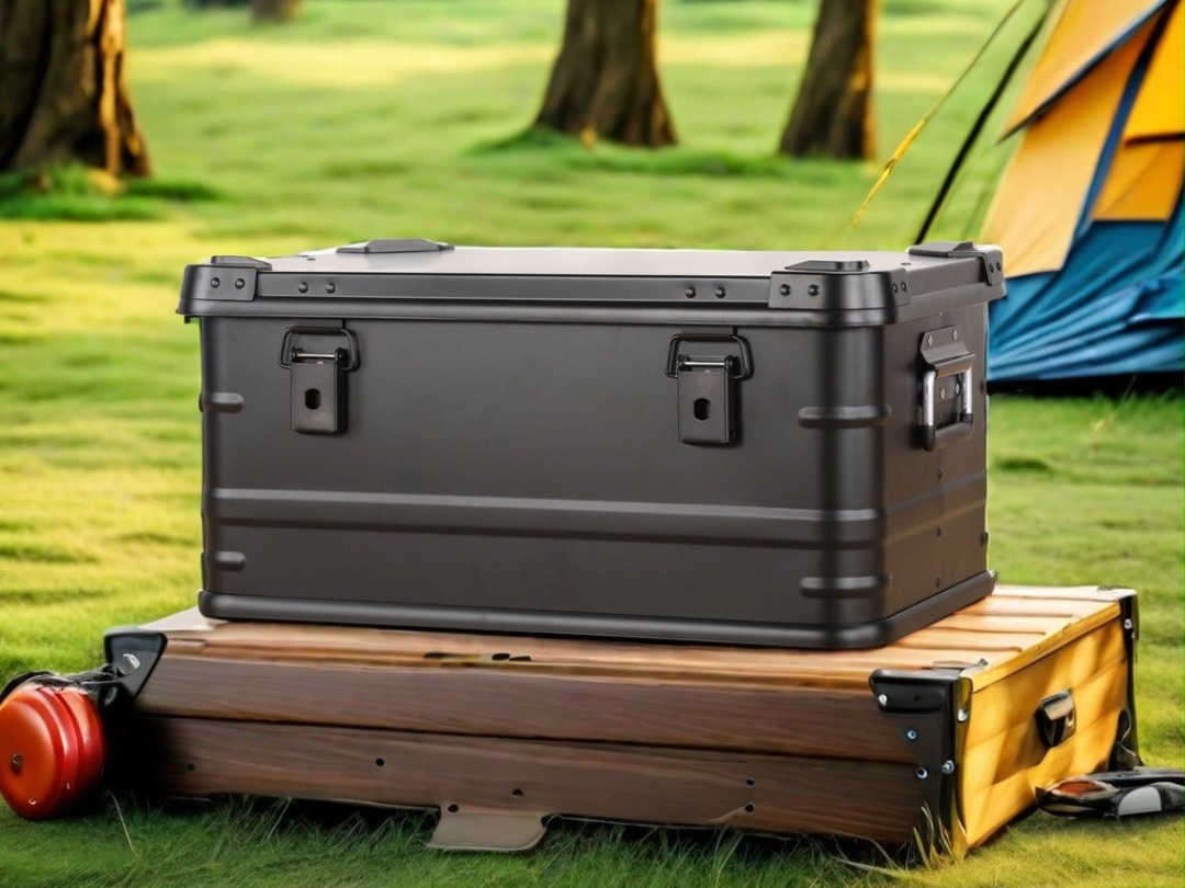 户外露营收纳箱 #铝合金箱 #车载后备箱 户外收纳箱大号镁铝合金大