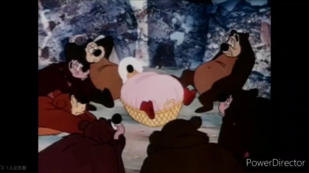 迪士尼唐老鸭睡觉的熊(1955)片尾转换米高梅单元剧