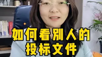 如何查看别人的投标文件