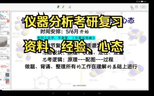 Download Video: 仪器分析考研备考经验