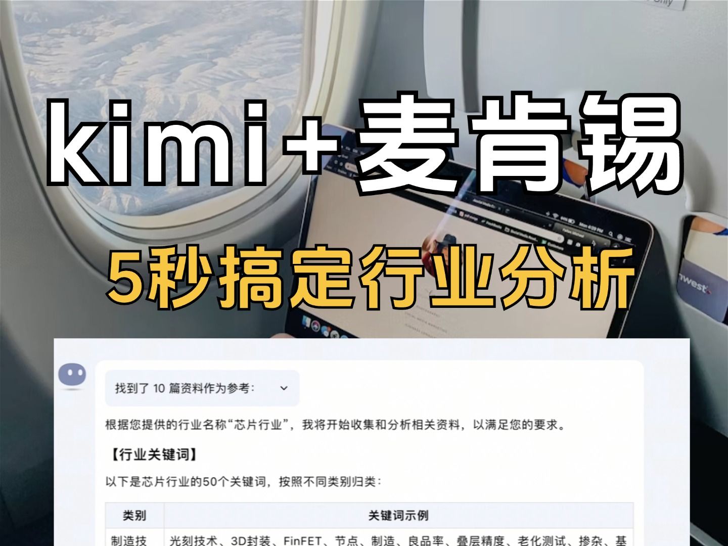 kimi+麦肯锡分析法,5秒搞定行业分析𐟔奓”哩哔哩bilibili