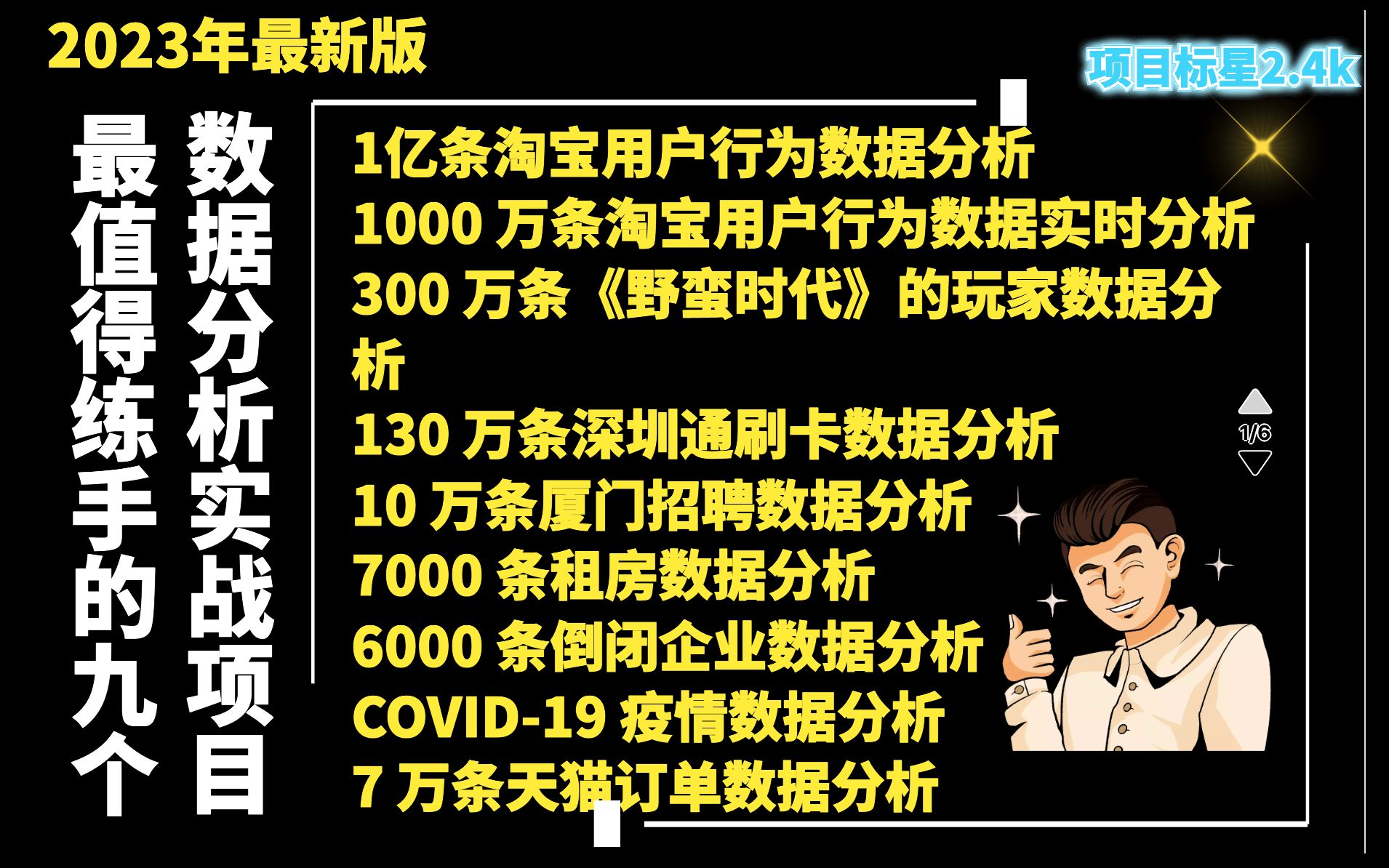 肝没了!2023年最值得练手的数据分析项目!整整9个!(附项目文档+数据集)哔哩哔哩bilibili