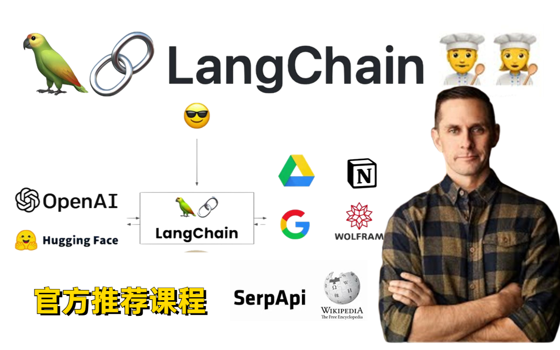 LangChain到底是什么?LangChain官方推荐课程!翻遍全网找到的最好LangChain教学教程! 快速入门指南/未来展望/使用技巧/ChatGPT哔哩哔哩bilibili