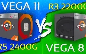 Download Video: Ryzen 5 2400G (Vega 11) vs Ryzen 3 2200G (Vega 8) 核显对比