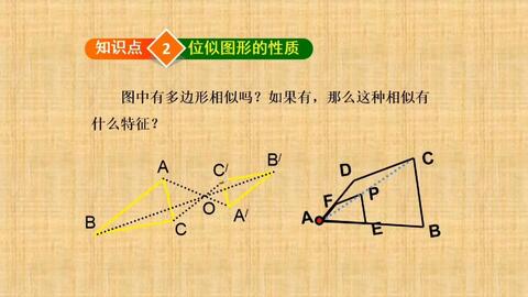 卧底课堂 初三数学 相似形 位似图形 哔哩哔哩 Bilibili