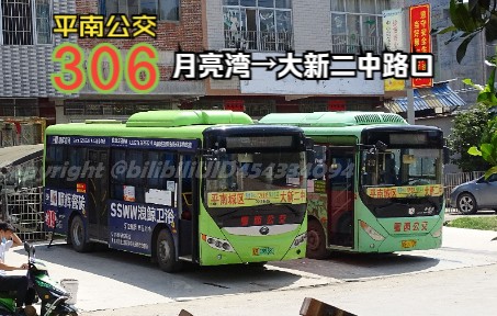 贵港平南306路:月亮湾(平南城区)→大新二中路口|平南城区G241国道(西江大桥上渡街道镇隆镇大新镇)交通记录摄影哔哩哔哩bilibili