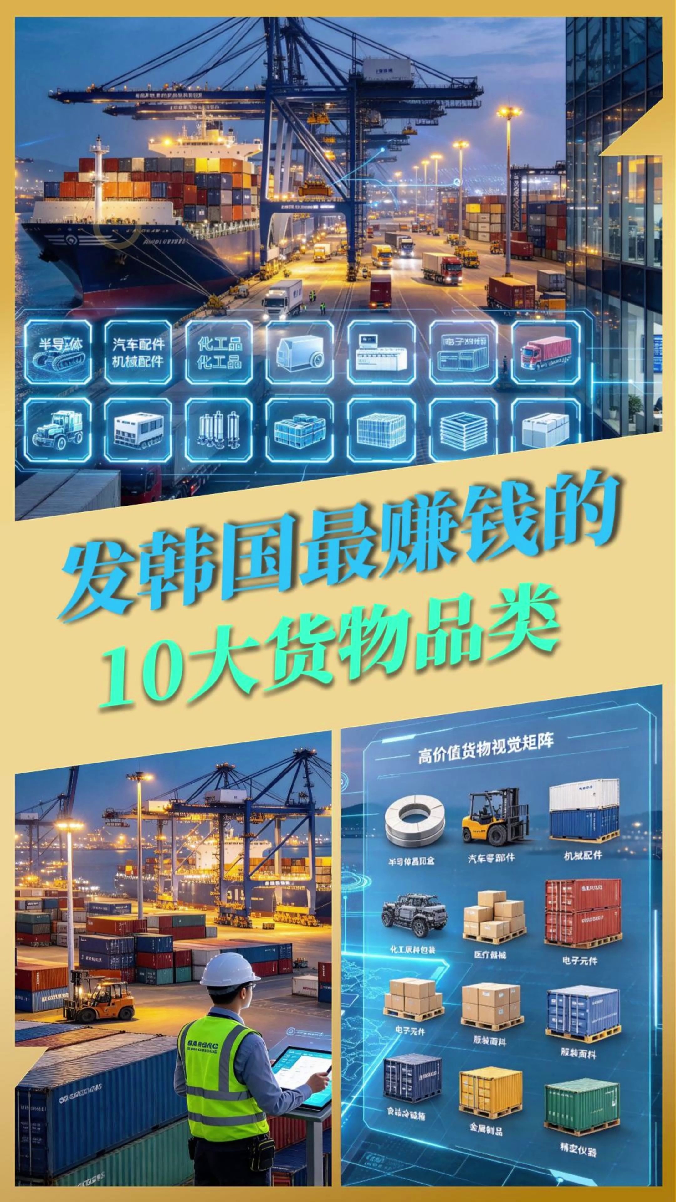 发韩国👍赚钱的10种货物品类