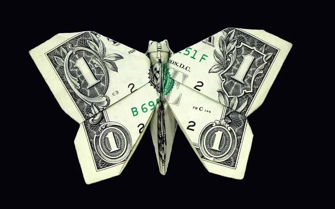 【mariano zavala】蝴蝶纸币折纸教程origami dollar bill butterfly