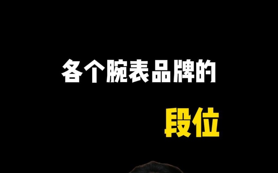 腕表品牌的段位哔哩哔哩bilibili