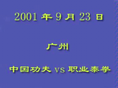 散打vs泰拳 2001年中泰对抗赛2哔哩哔哩bilibili