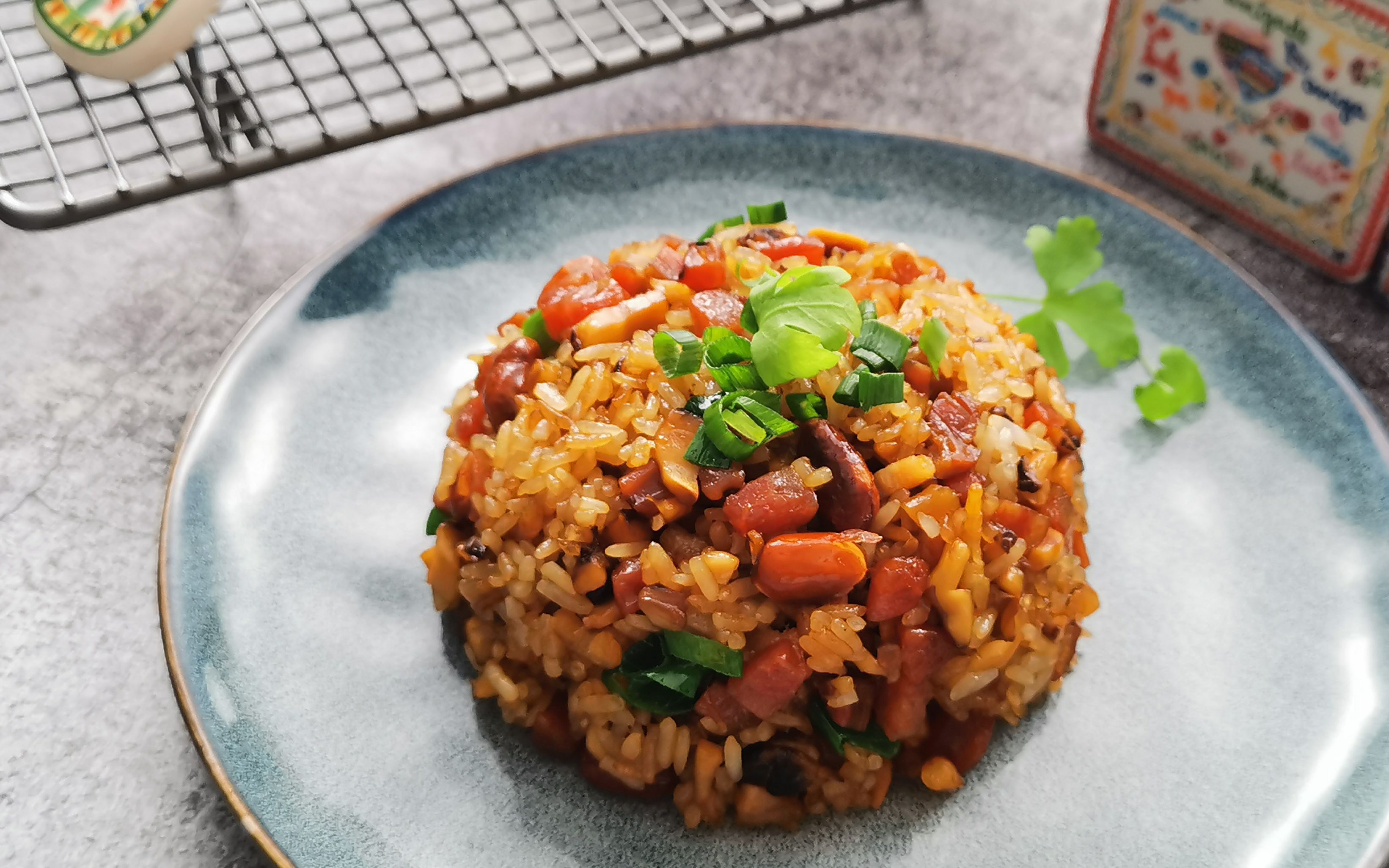 生炒腊味糯米饭, 自家做料足,味香到漏油