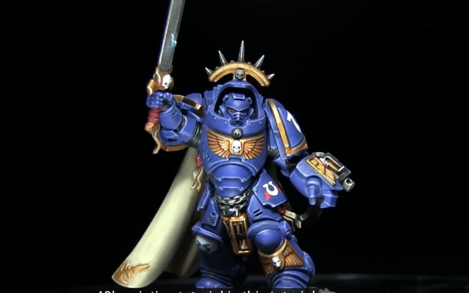 [图]怎样涂好战锤40K星际战士PSM连长教程How To Paint Captains: Warhammer 40k Space Marine Tutorial