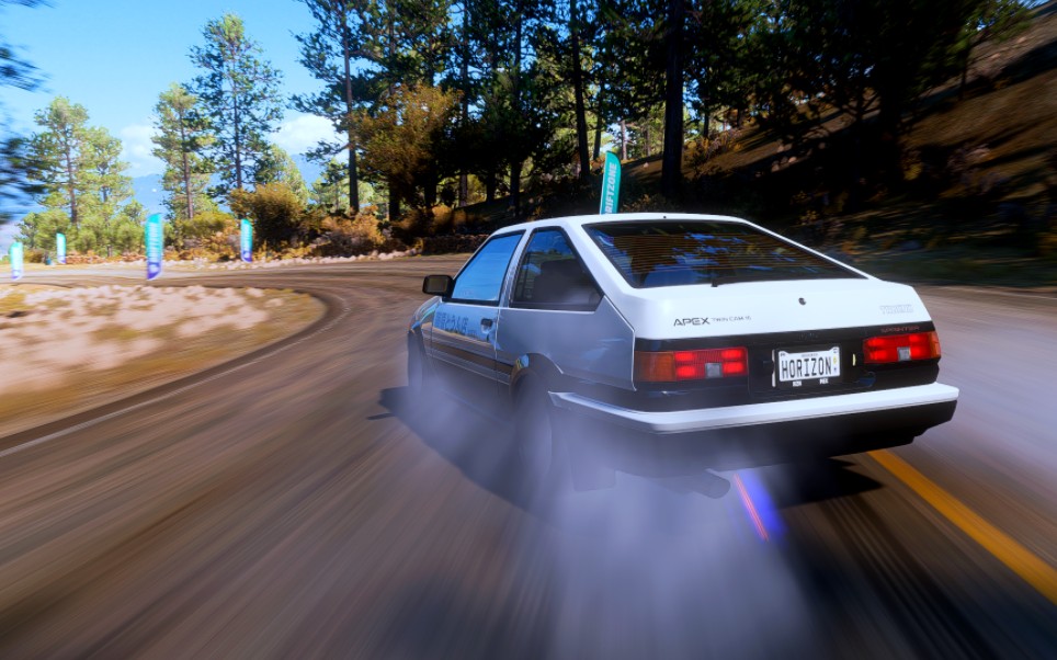 ae86 一个人的下坡传说!惯性漂移过弯【极限竞速:地平线5】