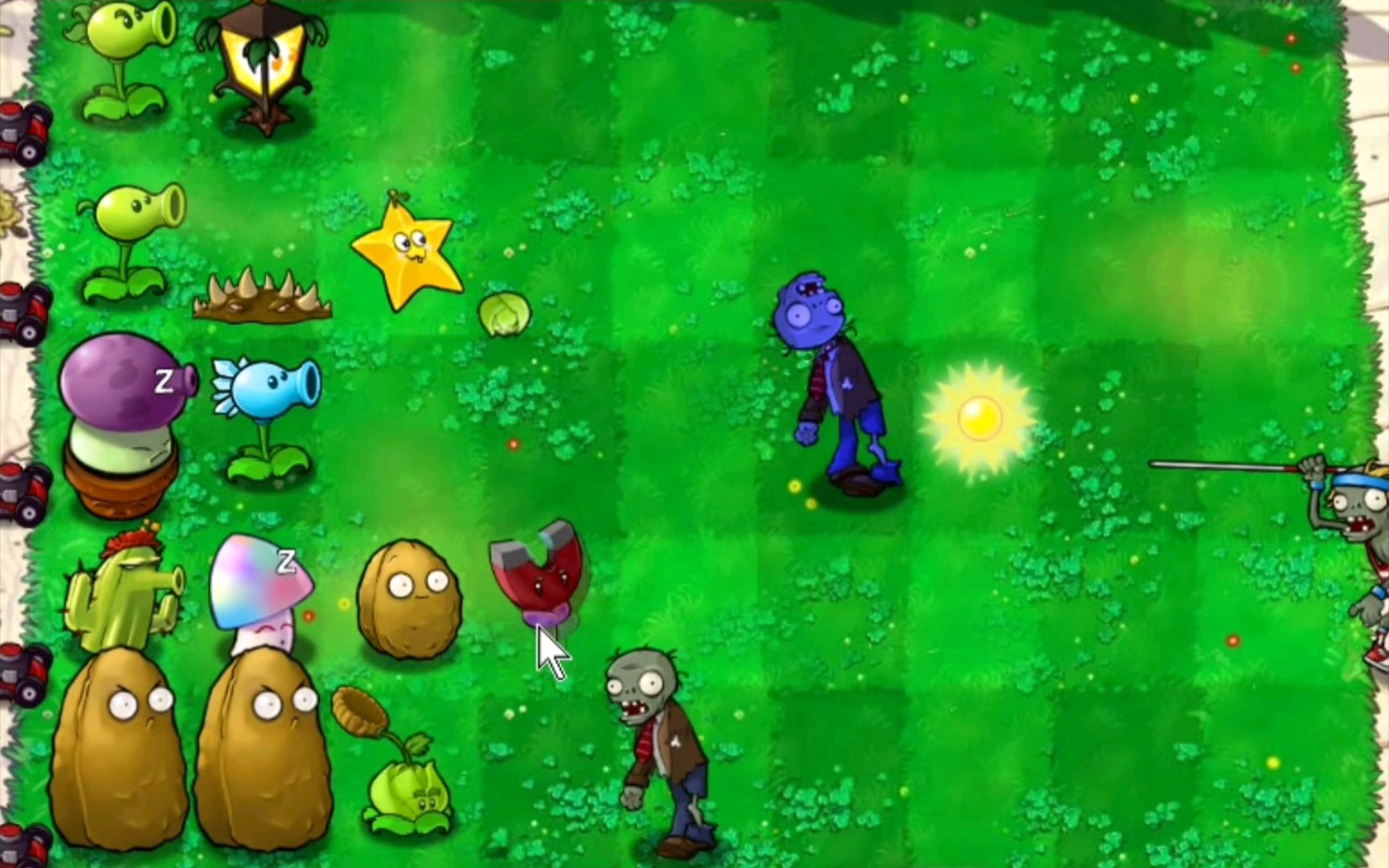 植物大战僵尸全随机植物,但是阳光充足(1-6)