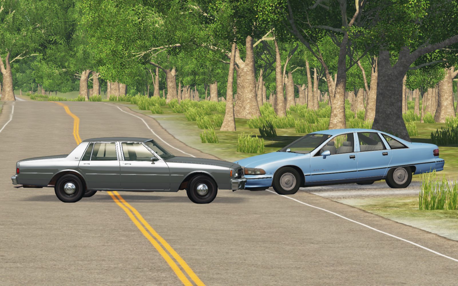 【BeamNG.drive BCTS】BeamNG汽车安全测试 Chevrolet Caprice Classic90款及80款对撞测试哔哩哔哩bilibili