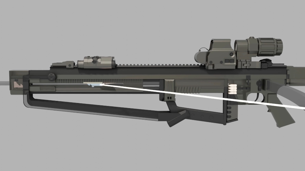 【blender】有后坐力的反式弹弩(原创)_哔哩哔哩_bilibili