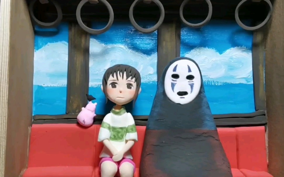 【米南米-粘土】徒手捏个千与千寻_哔哩哔哩_bilibili