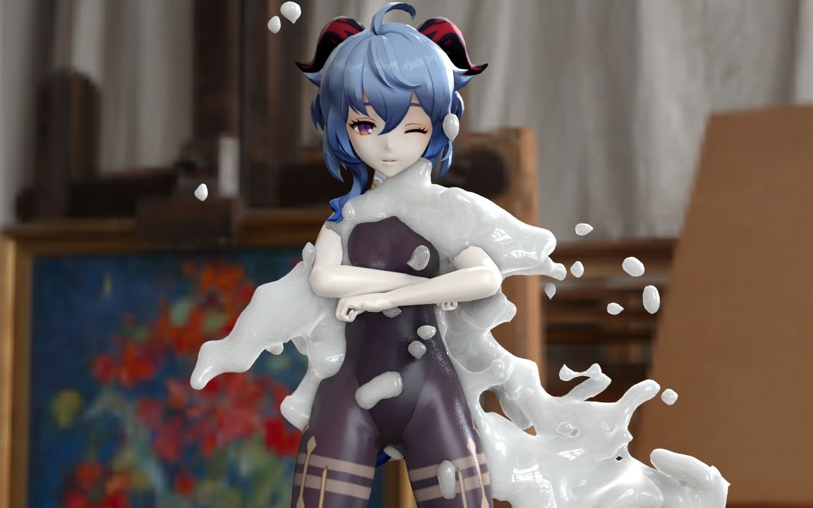 【流体练习】甘雨的椰奶替身