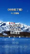 Download Video: 对你犯了错