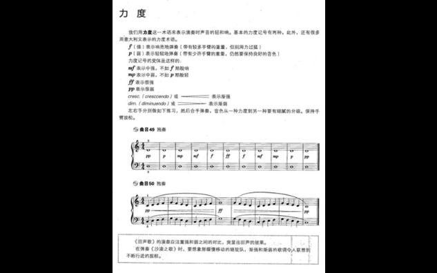 《牛津钢琴基础教程》lesson8(力度)