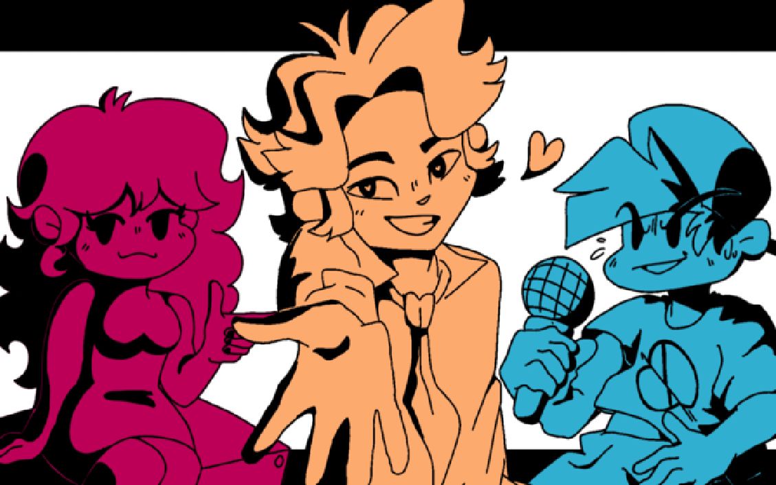 前辈的amv【fnf动画】friday night funkin - senpai amv