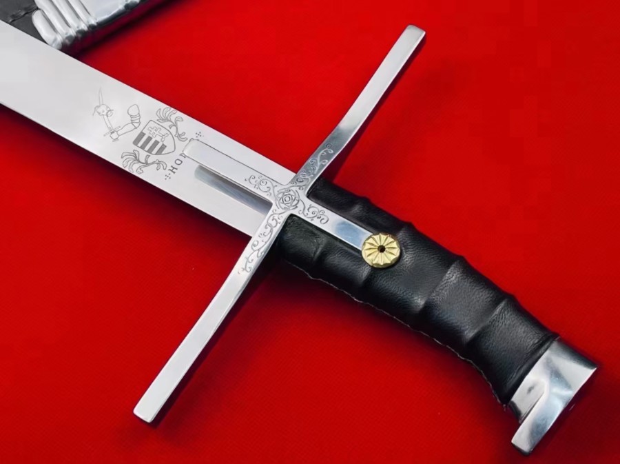 进口冷钢军刀 十字护手