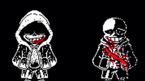 Undertale, Dust sans fight rebalanced.? (Team_HardCode), phase 1-3  completed.