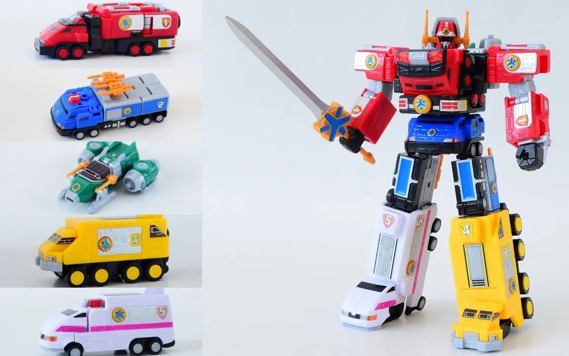 【tmt】救急战队 食玩 救急合体 胜利机器人_哔哩哔哩_bilibili